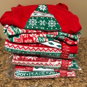 Family set of Christmas PJs.
